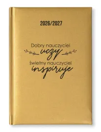 kalendarz-ksiazkowy-nauczyciela-dzienny-2026-2027-a5-zloty-dedykacja-rios