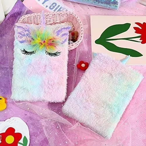 pluszowy-notes-a5-teczowy-jednorozec-stan-nowy