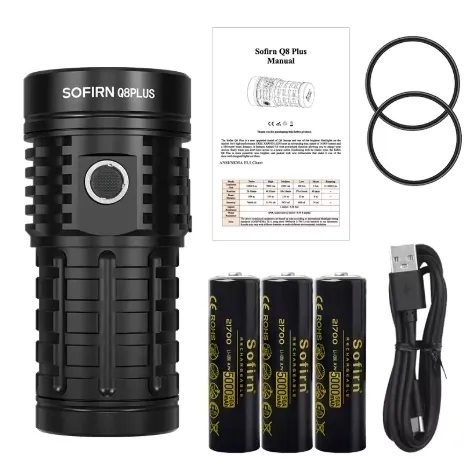 Sofirn Q8 Plus Mocna latarka akumulatorowa 16000lm 6500K