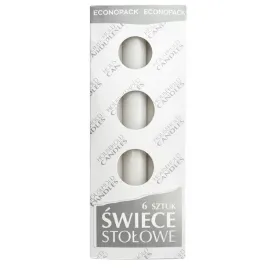 tradycyjna-swieca-stolowa-bezbarwna-6-sztuk