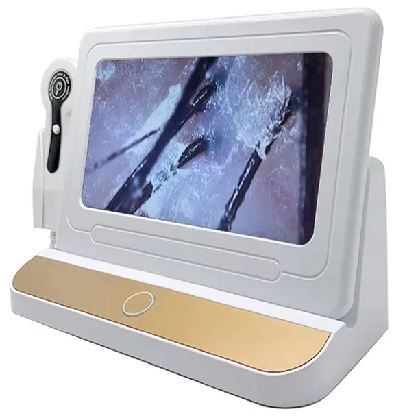 Analizator Skóry Włosów 10'' LCD Mikroskop 50/200x Folikul Test Owłosienia