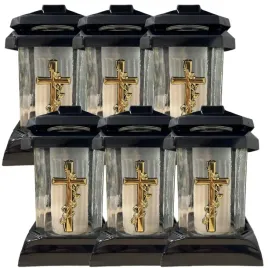 znicz-lampion-kapliczka-mala-zloty-krzyz-6-sztuk