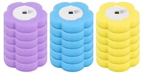 Wymienne wkłady do szczotki z tik toka do toalety WC 36x Mix kolorów gąbki