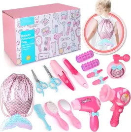 zestaw-fryzjerski-dla-dzieci-maly-fryzjer-suszarka-grzebienie-syrenka