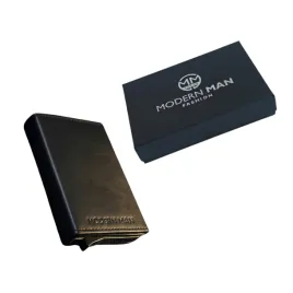 portfel-skorzany-meski-rfid-slim-aluminiowy-czarny-prezent