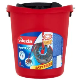 vileda-supermocio-wiadro-10l-okragle-czerwone-z-wyciskaczem