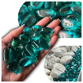 kamienie-polerowane-szklane-dekoracyjne-turquoise-kidney-glass-26-32mm-1kg