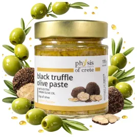 grecka-pasta-z-zielonych-oliwekczarna-trufla-i-oliwa-z-oliwek-extra-virgin