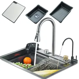 zlewozmywak-jednokomorowy-z-wodospadem-i-wyciagana-wylewka-stal-szary