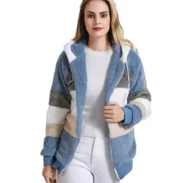 kurtka-jesien-damska-futerko-kaptur-modna-w-paski