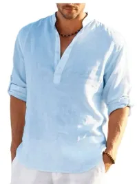 meska-bluzki-lniana-luzna-moda-koszula-oversize