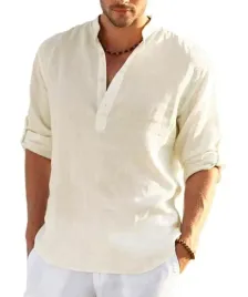 meska-bluzki-lniana-luzna-moda-koszula-oversize