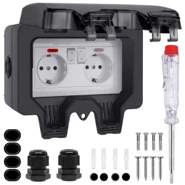 podwojne-gniazdo-zewnetrzne-ogrodowe-wodoszczelne-ip66-akcesoria-gratis