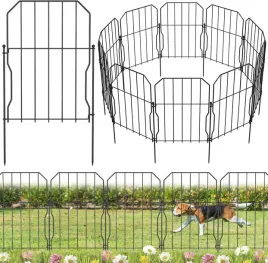 10x-metalowy-plotek-ogrodowy-ogrodzenie-plot-maly-niski-czarny-dekoracyjne