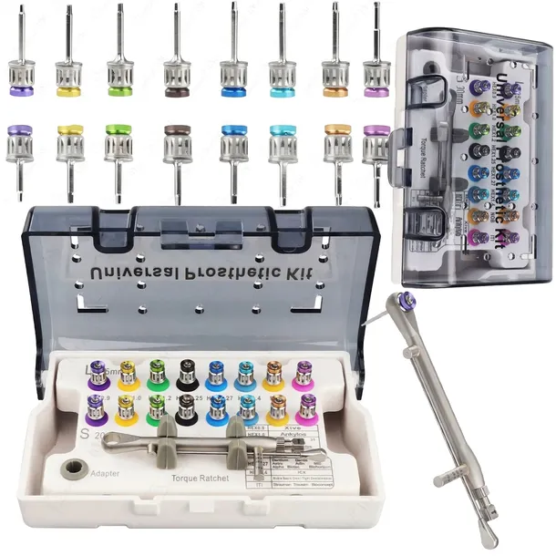Klucz Dynamometryczny 10-70 NCM Zestaw do Implantów Dentystycznych Sterowni