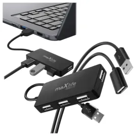 hub-maxlife-4-porty-usb-a-i-kabel-15m-czarny-rozdzielacz-adapter