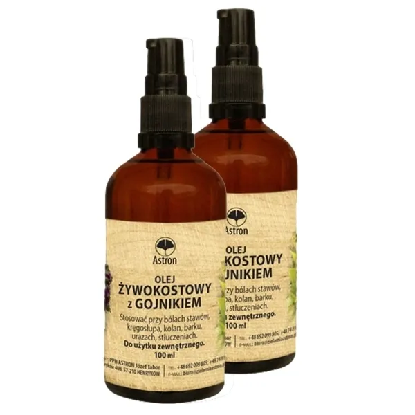 Zestaw 2x Olejek Żywokostowy z gojnikiem 100 ml