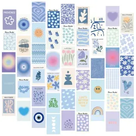 zestaw-kolazy-sciennych-50-sztuk-niebieskie-zdjecia-pokoj