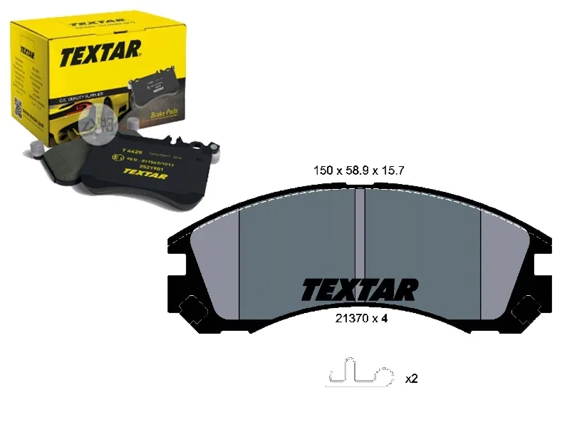 textar-klocki-hamulcowe-przod-2137001-stan-nowy