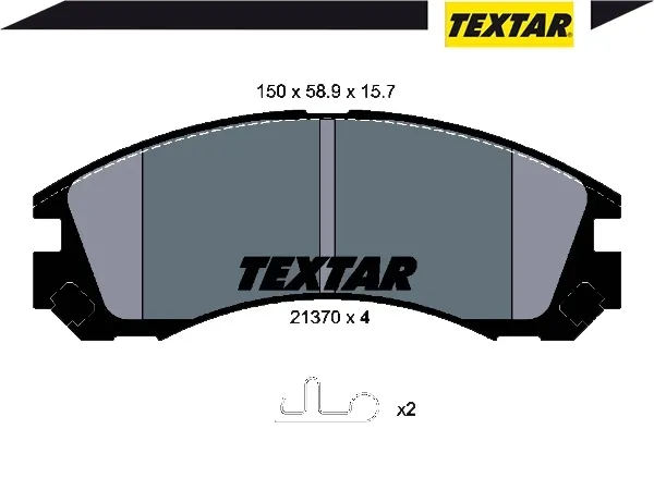 textar-klocki-hamulcowe-przod-2137001-szerokosc-150-mm