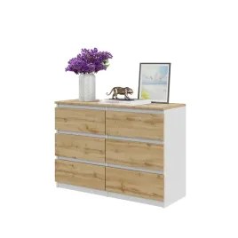 komoda-6-szuflad-bialy-mat-dab-wotan-do-salonu-sypialni-100-cm