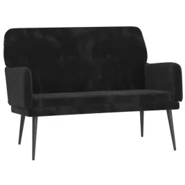 lawka-aksamitna-z-pochylym-oparciem-czarna-108x79x79-cm