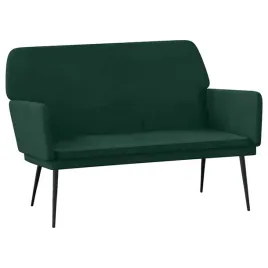 lawka-ciemnozielona-108x79x79-cm-tapicerowana-aksamitem