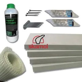 Zdjęcie produktu ZESTAW 10X PŁYTA KOMINKOWA SKAMOL SkamoEnclosure 1000x610x30mm + AKCESORIA