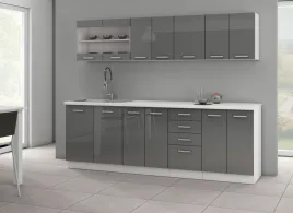 kuchnia-meble-kuchenne-w-polysku-240cm-szare