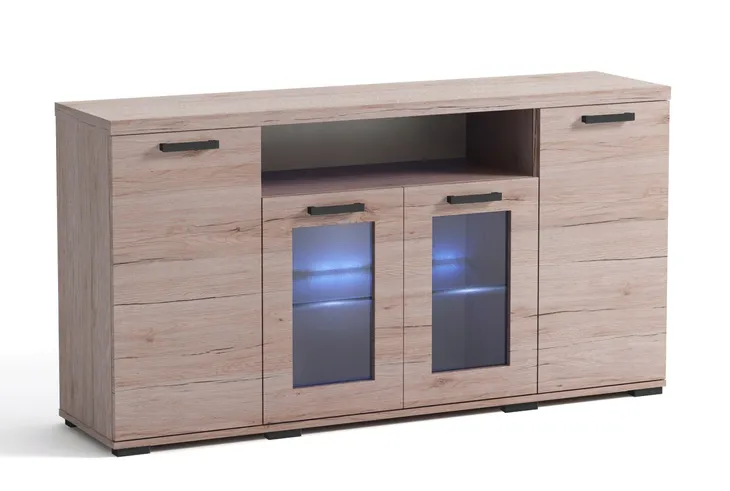 komoda-k3-witryna-160cm-szafka-4-kolory