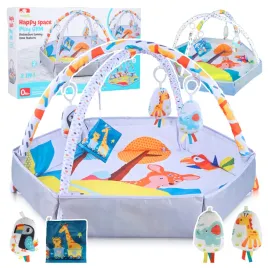 mata-edukacyjna-2w1-dla-niemowlat-kojec-palaki-zawieszki-tummy-time-0