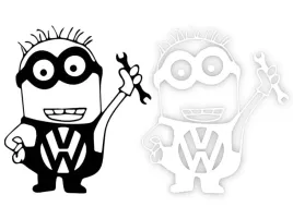 minionek-vw-naklejka-na-samochod-na-auto-kolor