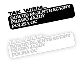 tak-wiem-naklejka-na-samochod-na-auto-kolor
