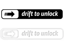 drift-to-unlock-naklejka-na-samochod-na-auto-kolor
