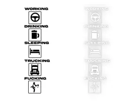 working-drinking-sleeping-naklejka-na-samochod-na-auto-kolor