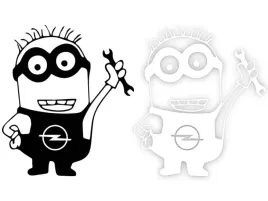 minionek-opel-naklejka-na-samochod-na-auto-kolor
