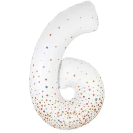 balon-foliowy-cyfra-6-holograficzne-grochy-bialy-oaktree-34-dgt