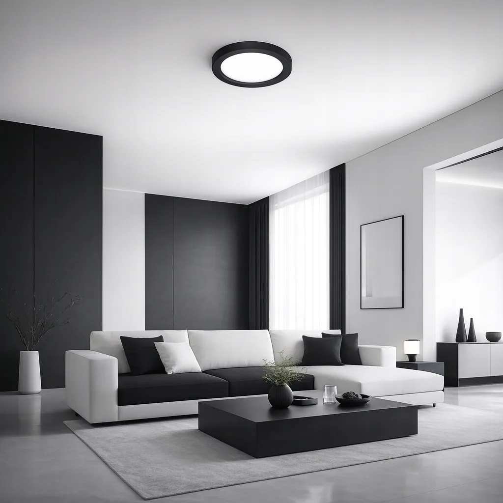 panel-led-12w-lampa-sufitowa-plafon-2-w-1-bialy-neutralny-4000k-czarny-xudo-stan-nowy