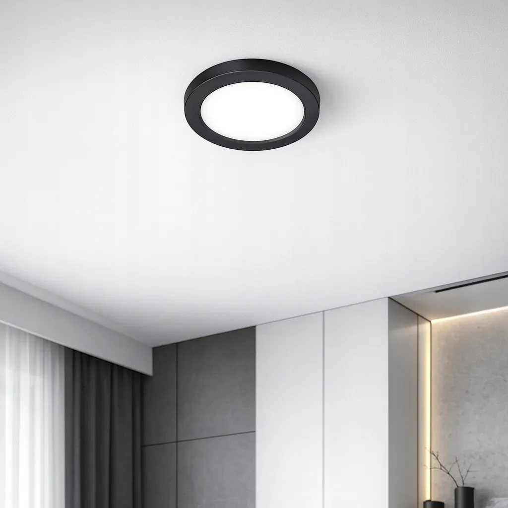 panel-led-12w-lampa-sufitowa-plafon-2-w-1-bialy-neutralny-4000k-czarny-xudo-stan-nowy