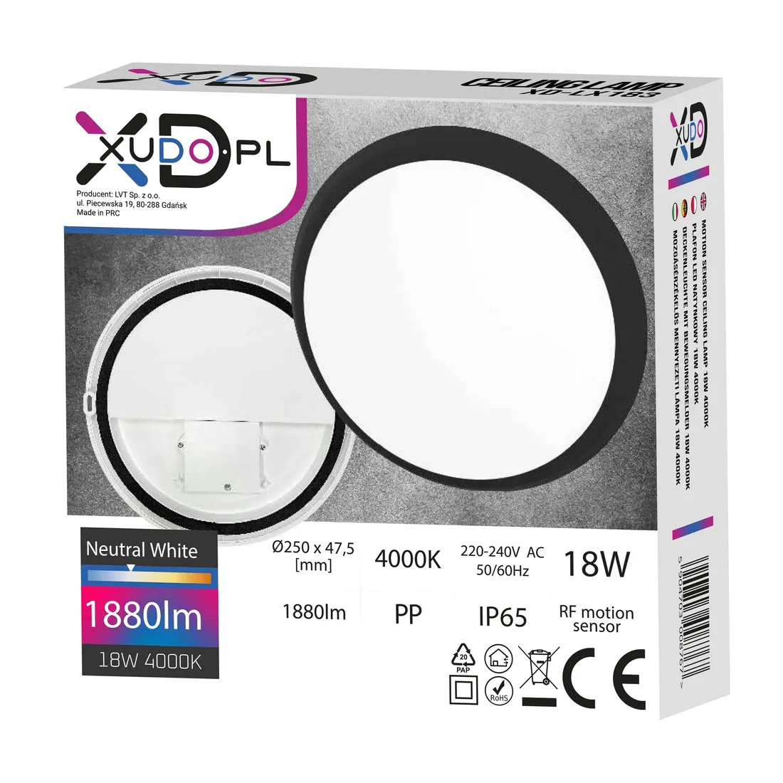 plafon-led-lampa-sufitowa-z-czujnikiem-18w-4000k-bialy-neutralny-ip65-stan-nowy