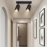 kinkiet-sufitowy-2x-gu10-lampa-oprawa-spot-reflektor-czarny-zloty-xudo-stan-nowy