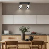 kinkiet-sufitowy-2x-gu10-lampa-oprawa-spot-reflektor-bialy-czarny-xudo-stan-nowy