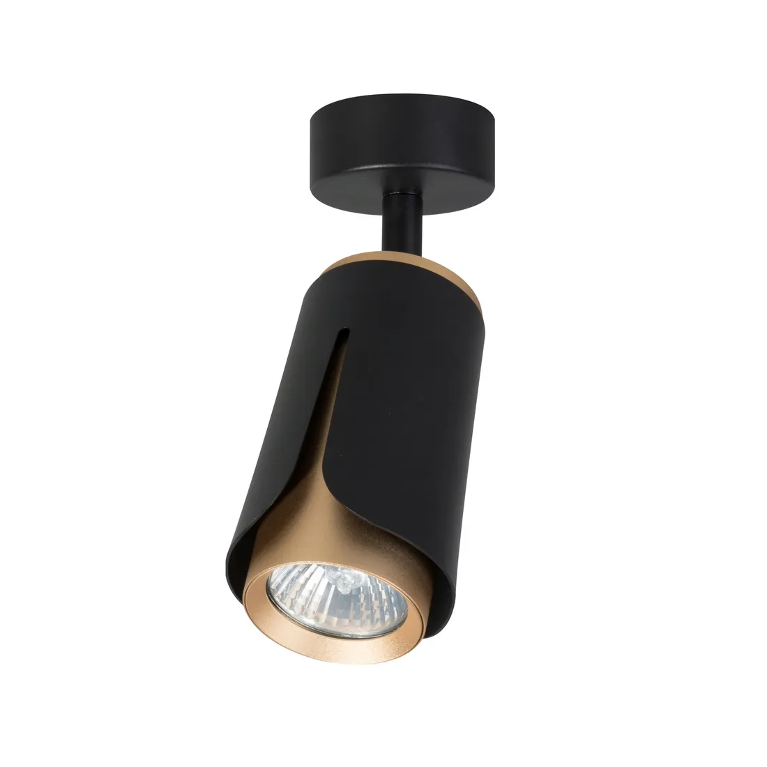 kinkiet-sufitowy-gu10-lampa-oprawa-spot-reflektor-czarny-zloty-xudo-stan-nowy