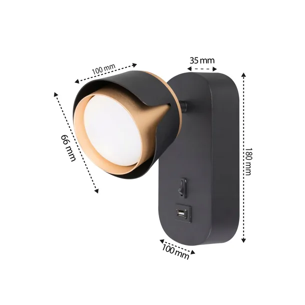 kinkiet-do-czytania-scienny-lampa-oprawa-gx53-czarny-zloty-xudo-dlugosc-wysokosc-18-cm