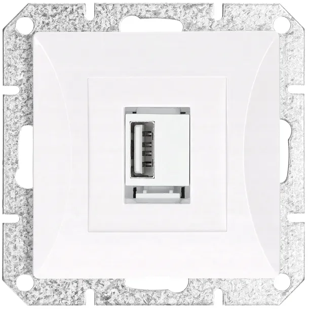 gniazdo-modul-usb-ladowarka-opal-bialy