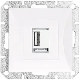 gniazdo-modul-usb-ladowarka-opal-bialy