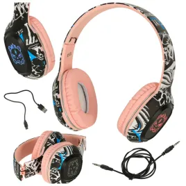 sluchawki-bezprzewodowe-nauszne-bluetooth-gaming-sport-rozowe