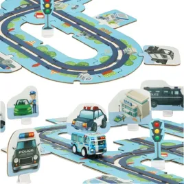 puzzle-tor-samochodowy-policja-ulica-samochod-z-napedem-47-elementow