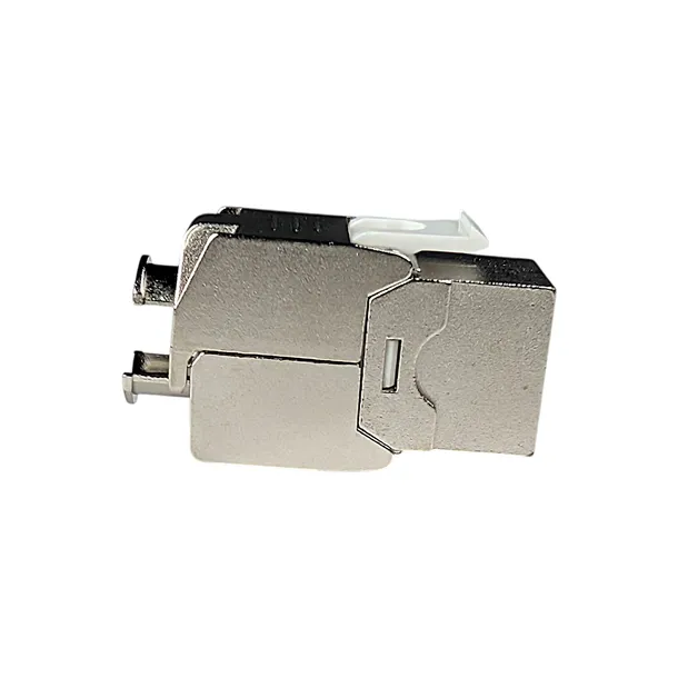 Moduł Keystone Jack RJ45 NETRACK Kat. 6 FTP STP Beznarzędziowy Srebrny