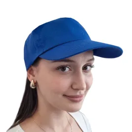 czapka-z-daszkiem-pieciopanelowa-plazowa-wygodna-chabrowa